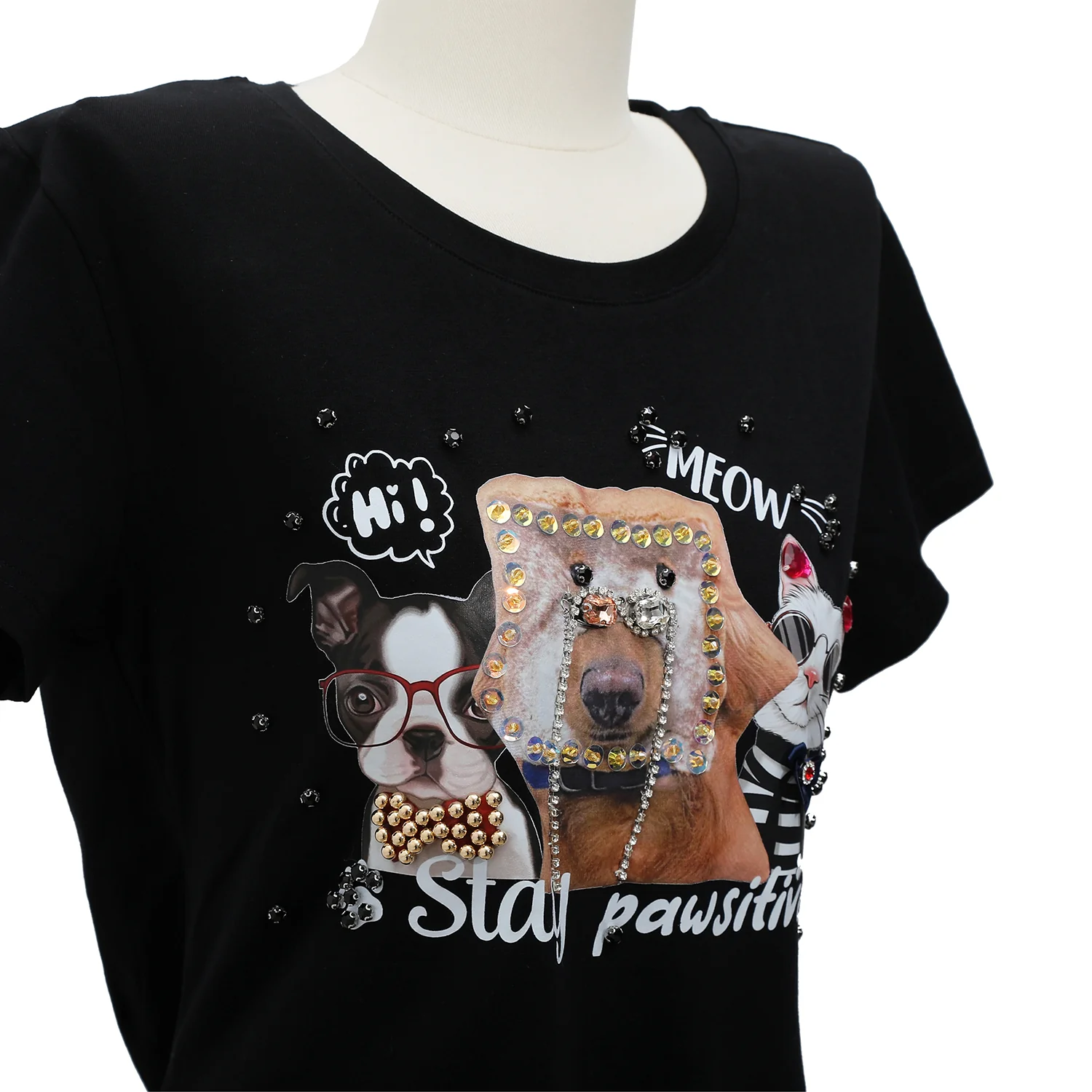 CAMISETA DE MODA NICOLE LEE CON BRILLOS (BIG BROTHER) - Imagen 4